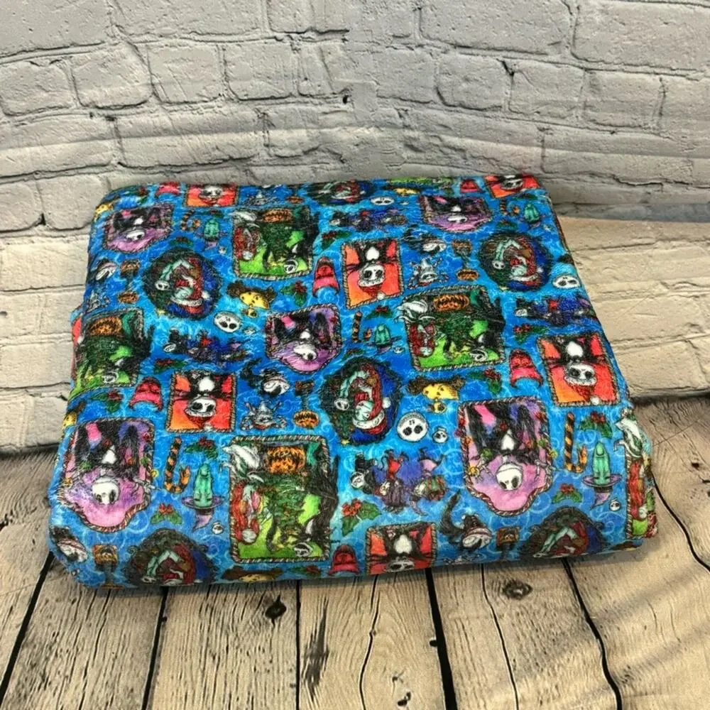 Feral Kids Bamboo Nightmare Before Christmas Fleece Blanket